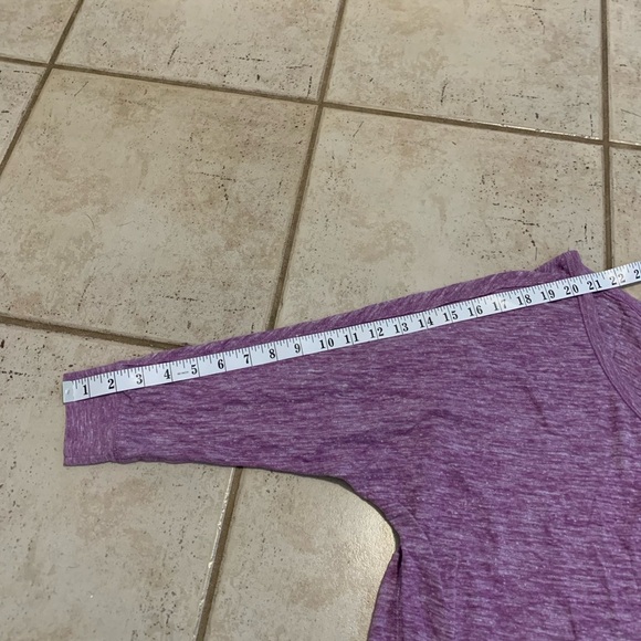 Mossimo Supply Co. Heathered Purple Henley Top Size L - Picture 2 of 6